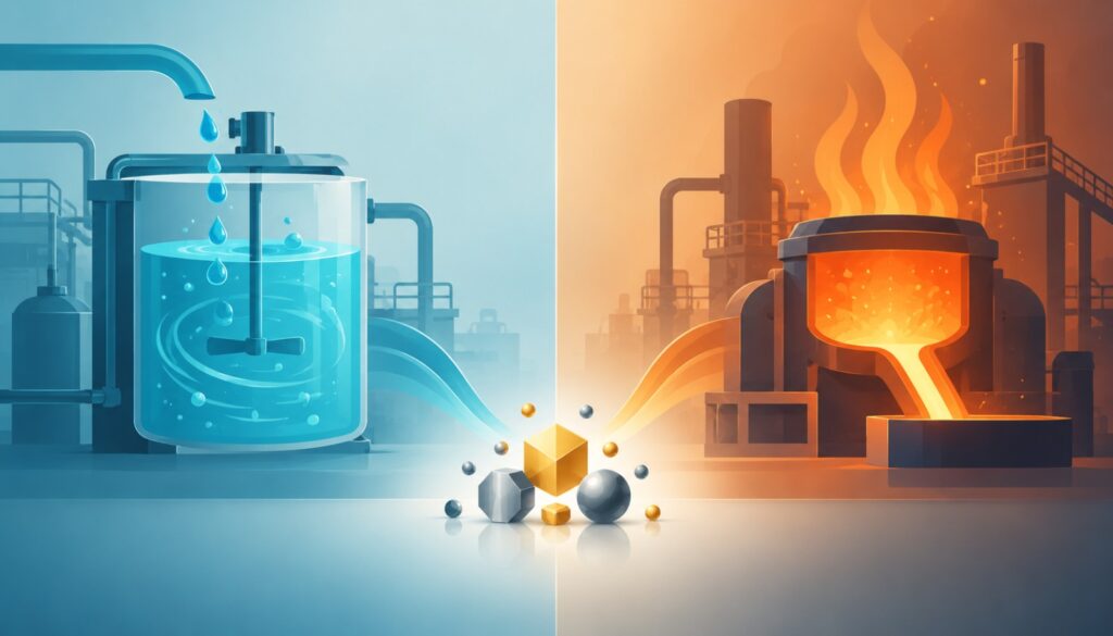 Hydrometallurgy vs Pyrometallurgy for Precious Metal Recovery
